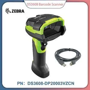 Zebra DS3608-DP DPM Ultra-Rugged 1D/2D Handheld Barcode Scanner Reader USB Kit Zebra DS3608-DP DPM Ultra-Rugged 1D/2D Handheld Barcode Scanner Reader USB Kit