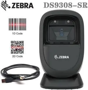New Zebra DS9308 DS9308-SR00004ZZCN Handsfree Barcode Scanner Kit With USB Cable