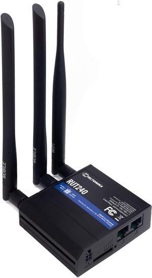 Teltonika RUT240 4G /LTE & WiFi Cellular Router with Ethernet and I/O - USA/CAN Except Verizon - RUT24001U000