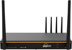 Peplink B One 5G - Gigabit Dual WAN Cellular WiFi Router for Wireless Internet - 1Gbps Throughput, Wi-Fi 6, Dual-Band, 4 LAN Ports, Supports 150 Users