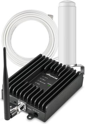 SureCall Fusion2Go 3.0 RV cell phone signal booster kit increases cellular coverage for multiple users inside any RV or motorhome for all carriers voice, text and 4G LTE data signals. 3 Year Warranty
