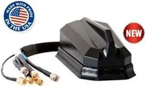 Airgain AntennaPlus 6-1 Antenna for AirLink MP70 Router - Thread mount - Black - AP-MP70-Q-BL