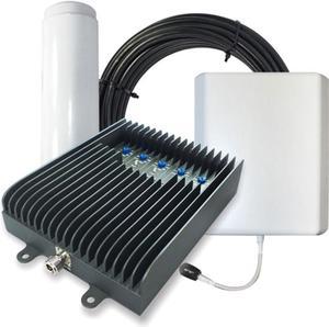 SureCall Fusion5s Voice, Text & 4G LTE Cell Phone Signal Booster for Large Buildings up to 6,000 sq ft - Omni/Panel Antennas