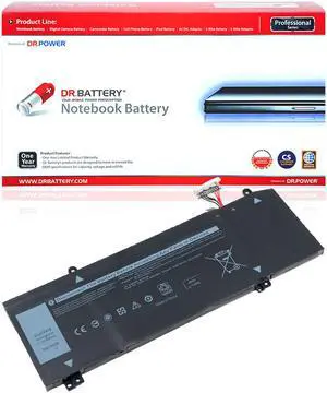 DR. BATTERY - Replacement for Dell G5 15 5590-D2785W / 5590-D2845W / 5590-D2865W / 5590-D2868W / 06YV0V / 0JJPFK / 1F22N / XRGXX
