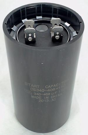Start Capacitor, Round, 340-408 Mfd., 110 Volt, CS340-408X110