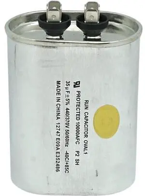 Run Capacitor, Oval, 35 Mfd., 440 Volt, CR35X440