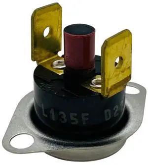Furnace Thermostat With Manual Reset, 135°F Cut Out Temperature, SRL135 Furnace Thermostat With Manual Reset, 135°F Cut Out Temperature, SRL135