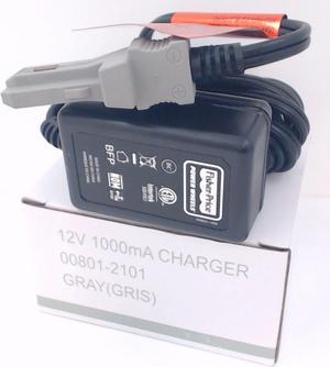 Power Wheels Grey 12V Grey Battery Charger 00801-1480, 00801-1778, 00801-2101