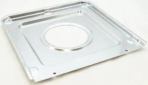 Stanco 9" x 9.25" Chrome Square Gas Range Drip Pan, 950S