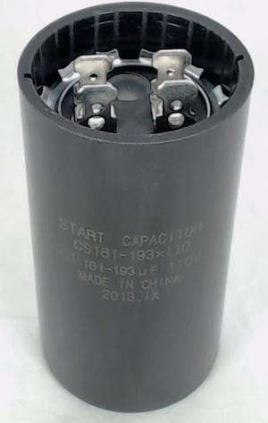 Start Capacitor, Round, 161-193 Mfd., 110 Volt, CS161-193X110