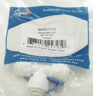 Supco 3/8" to 1/4" Reducing Tee, Hot or Cold Applications, SPFRT314