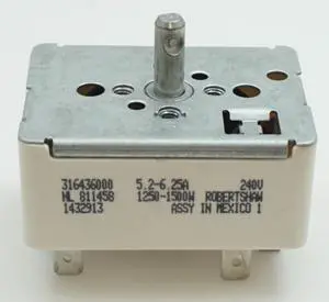 Supco Small Surface Element Switch for Frigidaire, AP3890378, 316436000, ES6000