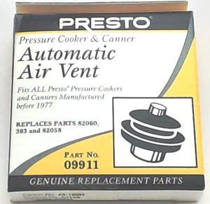 Presto Pressure Cooker Automatic Air Vent 09911