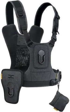 Cotton Carrier 3G Harness System For Two Cameras 147GREY