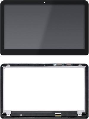 1920x1080 Screen Replacement for HP Envy X360 15-W 15T-W 15-W000NR 15-W110NR 15-W237CL 15-W117CL 15-W291MS 15-W101TX 15-W101NT 863978-001 860899-001 LCD Touch Screen Digitizer w/bezel 30pins 15.6''