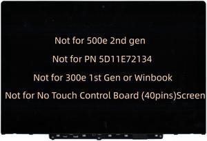 FirstLCD Screen Replacement For Lenovo 300e Chromebook 2nd Gen 81MB 5D10T79505 5D10Y67266 B116XAN06.1 81MB0003US 81MB0004US 81MB000UUS 81MB0011US 81MB0012US 81MB0005CF 81MB0006CF HD LCD Touch Screen