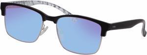 SHINU TR90 Frame Red Green Color Blind Glasses Spectacles Men Women Color-Blindness Glasses-CB018(C2,black&white)