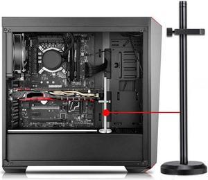 gpu Support Bracket, Adjustable Aluminum Anti Sag GPU Bracket Video Graphics Card Support Holder GPU Support with Hidden Magnet and Anti-Slip Pad-19.5cm