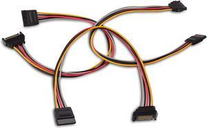 Cable Matters 3 Pack 4 Pin Molex to SATA Power Cable Adapter Extension cord 19.6Inches