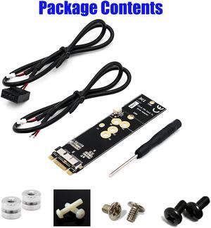 BCM94360CD/BCM94360CS2/BCM943224PCIEBT2 12+6Pin Wifi  bluetooth Card To NGFF(M.2)  Key M Adapter For Mac OS