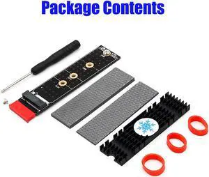 NEW NGFF(M.2)  nvme M key SSD to PCI- E 1X Adapter with Heatsink(vertical installation)