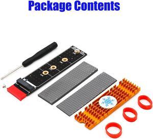 NEW NGFF(M.2)  nvme M key SSD to PCI- E 1X Adapter with Heatsink(vertical installation)
