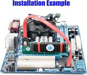 NGFF(M.2)  B-key  SATA-Bus SSD to SATA3 Adapter with Heatsink