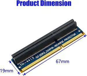SO-DIMM 204PIN DDR3 memory test protection Adapter for RVS 204Pin Slot TN-4413