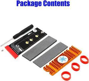 NGFF(M.2)  nvme M key SSD to PCI- E 4X Adapter with Heatsink(vertical installation)