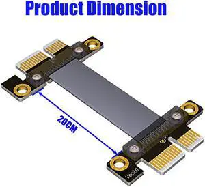 High Quality PCI-e PCI Express 36PIN 1X male to male Extension cable