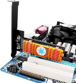 M.2 NGFF PCI-e nvme  SSD to PCI Express 3.0 x4 Host Adapter  with heatsink -Black