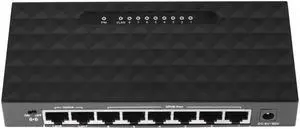 8 Port 10/100 POE Ethernet Network Switch Lan Hub Smart Switch 1000Mbps Ethernet Network Switcher RJ45 Hub Internet Splitter