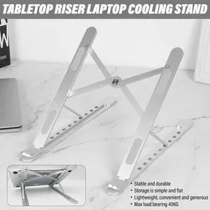 Adjustable 9 Levels Laptop Stand Portable Foldable Desktop Computer Bracket Tablet Stand Laptop Holder Accessories Cooling Riser