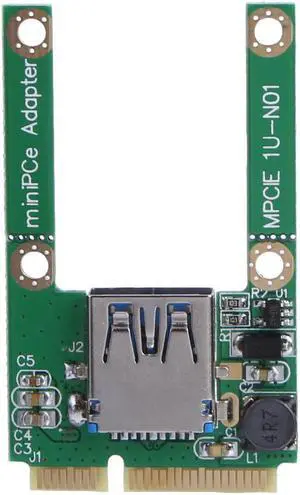 Notebook Laptop Mini PCI-E to USB3.0 PCI Express Adapter Card Mini PCI-E to USB 3.0 Expansion Riser Card Computer PC Accessories