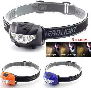Headlight AAA battery Mini LED headlamp Head Light Torch Lamp Fishing mini Small Bright High Power Lantern Lampe for Camping