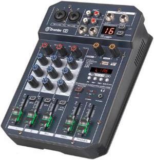 Channel Protable Digital o Mixer Console with DSP Effect Sound Card,Bluetooth, USB, for DJ PC Recording EU Plug