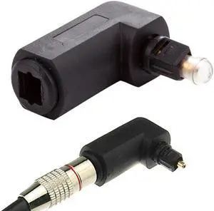 male to female optical digital audio converter  90 degree right angle 360 swivel
