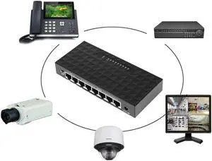Smart Switch 8 Port 10/100 POE  Network Switch Lan Hub
