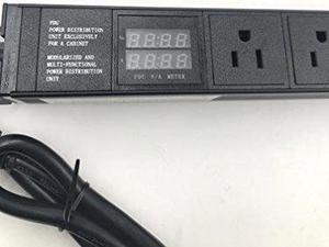 Raising Electronics 1U Rack Mount Distribution Power Unit-10 Outlet 15A PDU With Switch