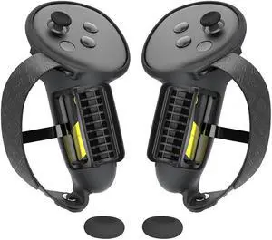 Meta Quest3/3S Handle Cover with removable battery cover, Premium Silicone Accessory