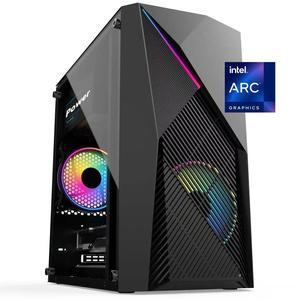 WEIMISEN Gaming Desktop, 8K AV1 Video/Online Games PC, AMD Ryzen 5 5500 CPU, Intel DG1 4G Gpu, A520 Chipsets (Wifi Bt onboard), 16G RAM (8G*2) DDR4 3200, 1TB M.2 NVMe,  Windows 11 Pro