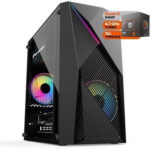 WEIMISEN Gaming Desktop, AM5 PC, AMD Ryzen 5 8400F CPU (4.2 ~ 4.7GHz), Intel  Arc A380 6GD6 GPU, B650 Chipsets, 16G RAM DDR5 5200Mhz,1T M.2 SSD, Wifi 6, Bluetooth 5, Win11 Pro