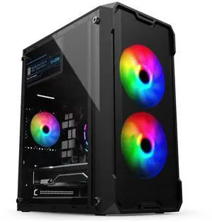 WEIMISEN Gaming PC, AMD Ryzen 5 7400F( 32MB L3 Cache), AMD Radeon RX 7600( 8GB), B650 Motherboard, 32G DDR5-5200( 2x16GB dual-channel), 1TB NVMe SSD, 550W PSU, Wifi 6, Bt 5, Win 11 Pro