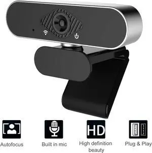 Webcam with Microphone, 1080P HD Webcam Streaming Computer Web Camera -USB Wide Angle Computer Camera for Mac YouTube Skype OBS Laptop Desktop Webcam for Video Calling Gaming Recording Conferencing Webcam with Microphone, 1080P HD Webcam Streaming Computer Web Camera -USB Wide Angle Computer Camera for Mac YouTube Skype OBS Laptop Desktop Webcam for Video Calling Gaming Recording Conferencing