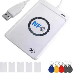 Aomoproing FOR NFC Reader ACR122U USB Contactless Smart IC Card Writer and Reader Smart RFID Copier Duplicator UID Changeable Tag Card
