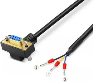 Aomoproing FOR DB9 Serial Cable RS232 Elbow 90/180 Connection Cable 9pin 3 232 Terminal Cable Customized Data Cable