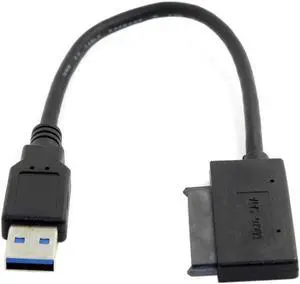 Aomoproing FOR USB to Micro SATA Cable for Adapter 7+9 16 Pin 1.8 SSD for Adapter Hard Disk Driver SSD Cable Micro SATA to USB SSD Cable USB 3.0 Cable
