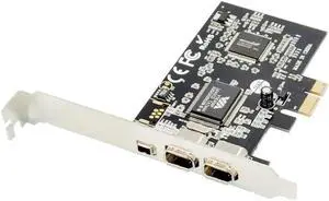 Aomoproing FOR PCI-E 1x to IEEE 3 PORTS 1394 Pcie Firewire Controller Card 1394 4PIN 9PIN Adapter VIA VT6308 set 1394A 1394B sound card Aomoproing FOR PCI-E 1x to IEEE 3 PORTS 1394 Pcie Firewire Controller Card 1394 4PIN 9PIN Adapter VIA VT6308 set 1394A 1394B sound card