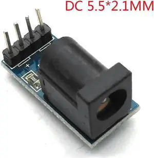 Aomoproing FOR DC-005 DC005 5.5MM x 2.1MM Black DC Power Socket Plug Module Board