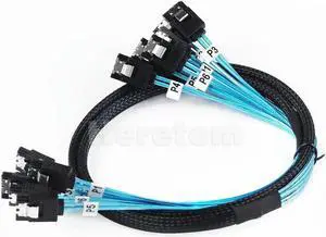Aomoproing FOR Splitter Cable 4 SATA To 4 SATA 6 SATA TO 6 SATA ,SATA III SAS Cable SATA 7 Pin Female to SATA 7 Pin Data Cable for Server